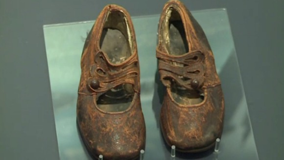The Titanic child shoes