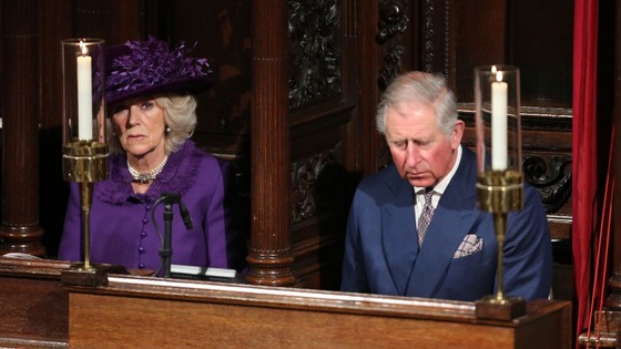 The Duchess of Cornwall and the Prince of Wales attended the Archbishop of Canterbury's enthronement ceremony.