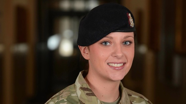Private Abbie Martin, of the Royal Army Medical Corps who has been awarded a Queen's Commendation for Valuable Service (QCVS)