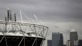 The Olympic Stadium.