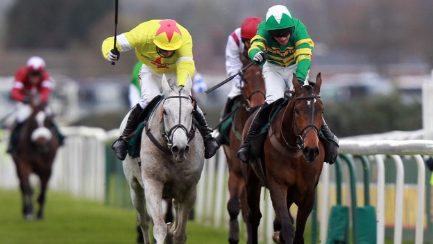 Neptune Collonges ridden by Daryl Jacobs (left) goes on to win during the John Smith's Grand National