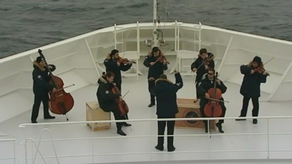 Rehearsal for Titanic memorial service