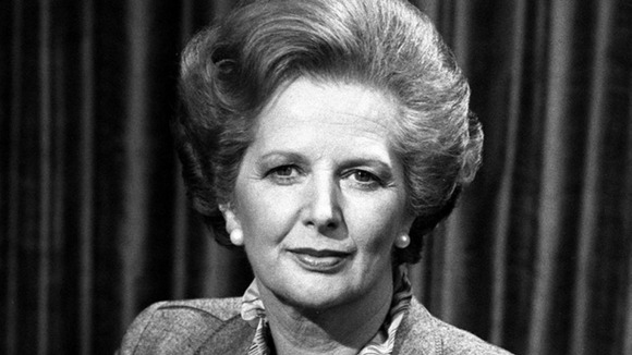 The then-Prime Minister Margaret Thatcher pictured in April 1982.