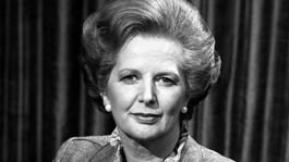 The then-Prime Minister Margaret Thatcher pictured in April 1982.