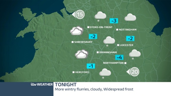 Saturday night weather