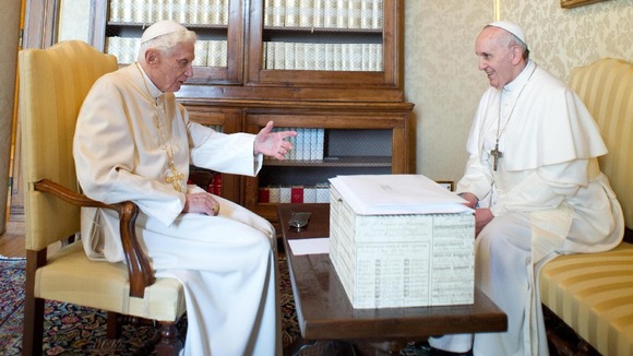 The new pope and his predecessor discuss the future of the Catholic Church.