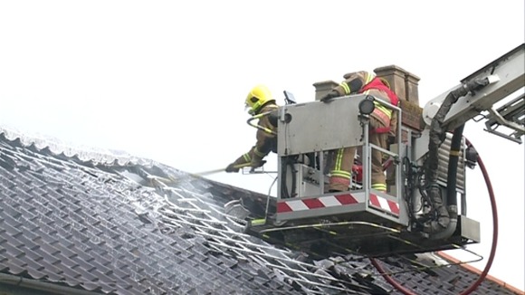 Firefighters in Magpie Road, Norwich