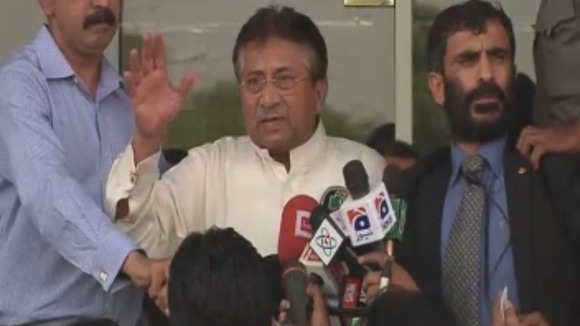 Former Pakistan president Pervez Musharraf has returned to Karachi, Pakistan.