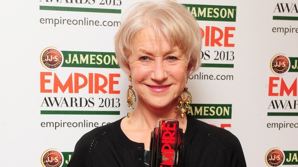 Dame Helen Mirren wins the Empire Legend award.