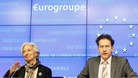 IMF executive director Christine Lagarde with Jeroen Dijsselbloem
