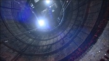 The inside of the blast furnace