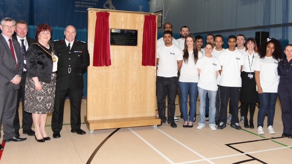 The opening of the £5.2m sports centre and community fire station in Toxteth, Liverpool.
