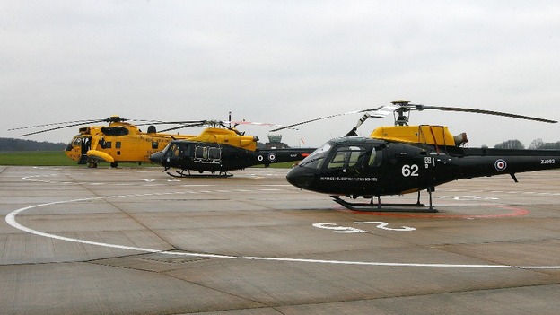 A Sea King helicopter