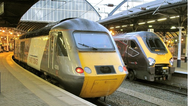 East Coast train at Newcastle Station