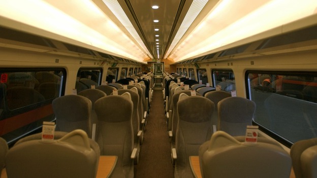 Empty train at King's Cross Station