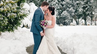 Michael Roberts and Alison Jelley at the wedding