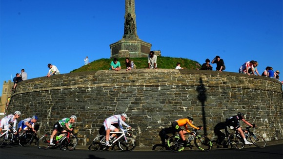 Cyclists taking part in the 2012 race