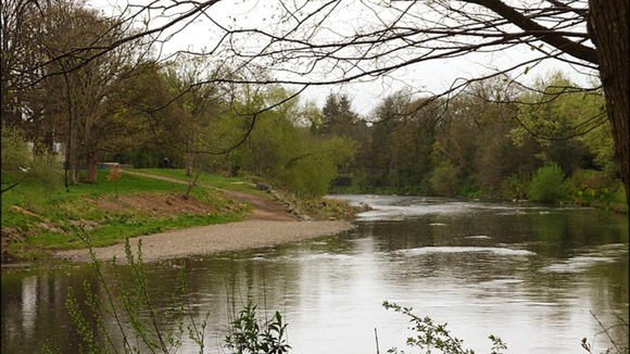 The River Taff, in Llandaff, Cardiff