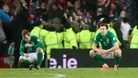 Republic of Ireland's Glenn Whelan and Sean St Ledger sit dejected after defeat to Austria