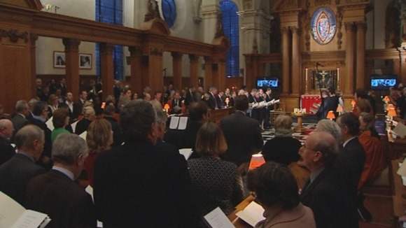 Friends, family and colleagues have gathered at a memorial service for Terry Lloyd, Frederic Nerac, Hussein Osman and Gaby Rado in London