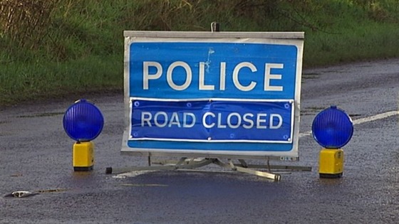 A police cordon near the place where the beer keg was discovered