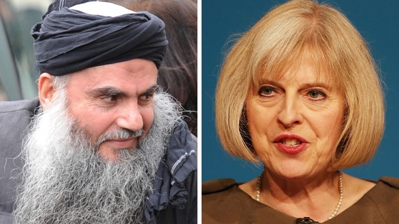 Radical preacher Abu Qatada and Home Secretary Theresa May