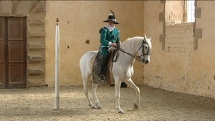 Dressage display at Bolsover Castle