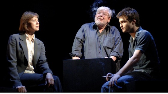 Richard Griffiths (C) in the theatre production of Equus at the Gielgud Theatre in London