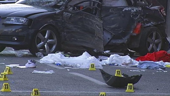 Roads remain closed today as traffic officers investigate the collision. 