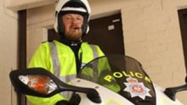 Derbyshire Police biker