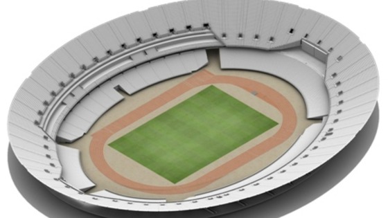 Stage A: The post-conversion Olympic Stadium in athletics mode