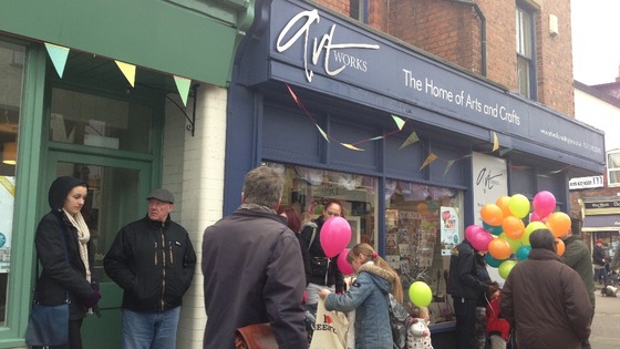 The street party in Chilwell Road in Beeston in Nottingham which will be closed for a year