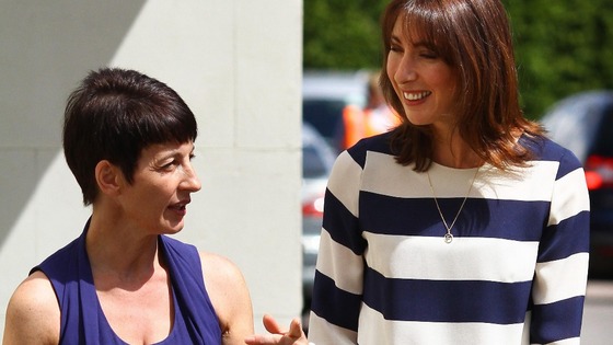 Anna Kennedy (left) with the Prime Minister's wife Samantha Cameron.
