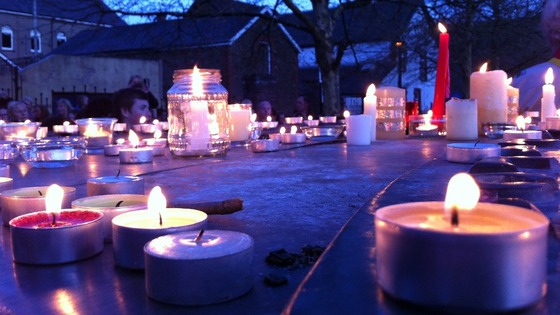 Candle lit vigil