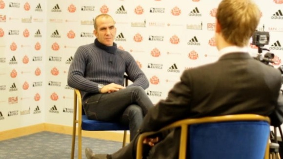 Paolo Di Canio in interview at Sunderland's Stadium of Light