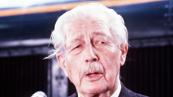Former prime minister Harold Macmillan