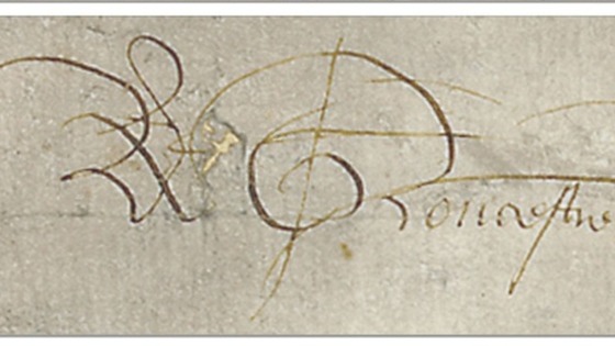 King Richard III's signature
