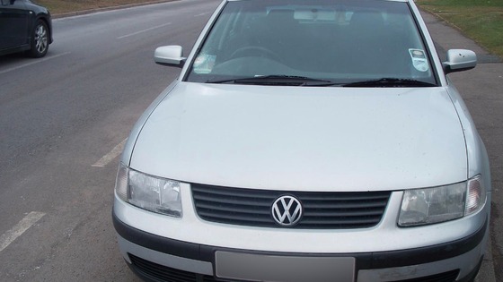 The car with windscreen smashed