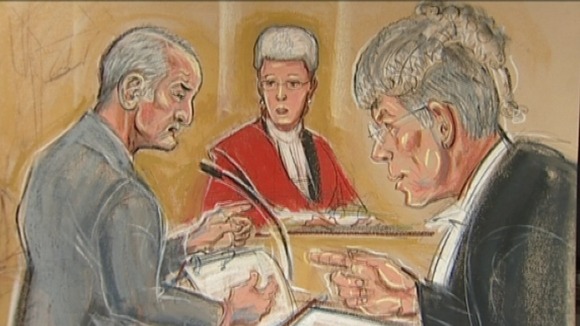 Mick Philpott in the dock earlier in the trial