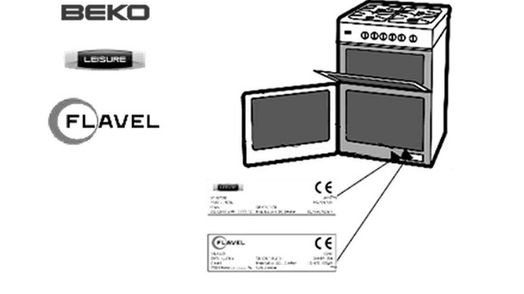 The Beko, Leisure and Flavel logos and where they can be found