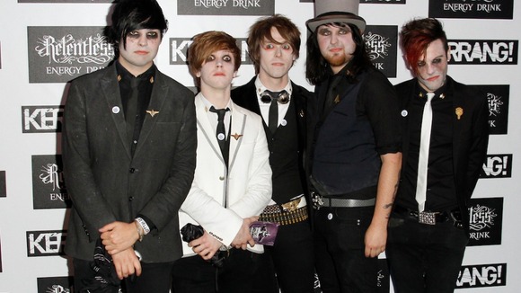 Keir Kemp (far right) is a vocalist and guitarist with Fearless Vampire Killers