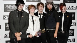 Keir Kemp (far right) is a vocalist and guitarist with Fearless Vampire Killers