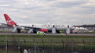 Virgin Atlantic Airbus A330 made an a full emergency landing amid reports of a small fire on board.