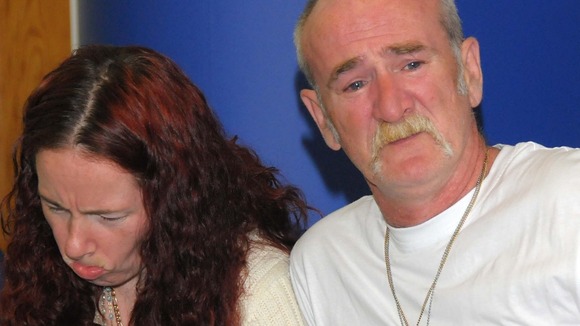 Mick Philpott and wife Mairead seen in 2011 speaking to the media