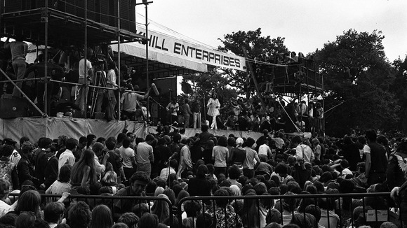 The Rolling Stones play Hyde Park in 1969.