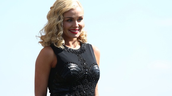 Katherine Jenkins during Grand National Day at Aintree Racecourse