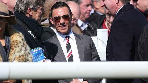 Jockey Frankie Dettori during Grand National Day 