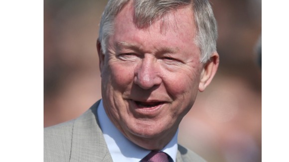 Sir Alex Ferguson at Aintree during Grand National Day