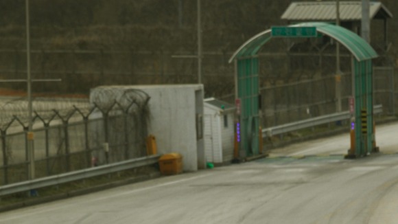 The road connecting the Kaesong Industrial Complex (KIC) inside the North Korean border to the demilitarized zone, two miles away.