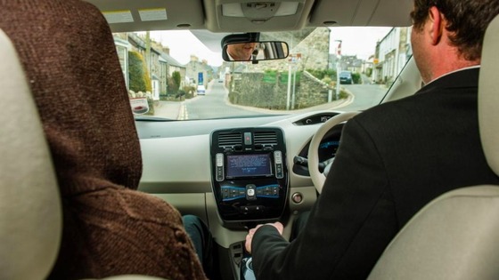Interior of car